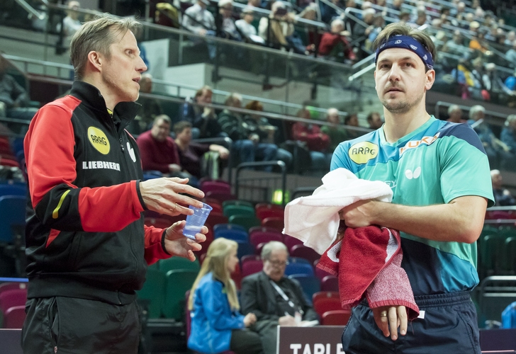 Mit Timo Boll spielte der Einzel-Europameister von 1992 und World Cup-Sieger von 1998 in der Nationalmannschaft sogar noch Seite an Seite. Mit dem deutschen Team wurden sie u. a. 2004 gemeinsam Vize-Weltmeister und 2007 Europameister. (©Steinbrenner)