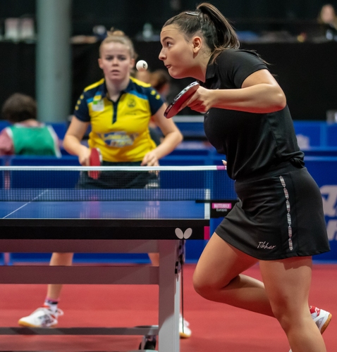 Ihre Freundin Anastasia Bondareva musste jedoch wie Franziska Schreiner und Yuki Tsutsui bereits in der ersten Runde die Tasche packen. (©Gohlke)
