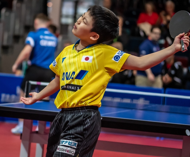 Zu den Verlierern gehörte der junge Japaner Sora Matsushima, der gegen den Slowaken Alexander Valuch in der ersten Runde ausschied. (©Gohlke)