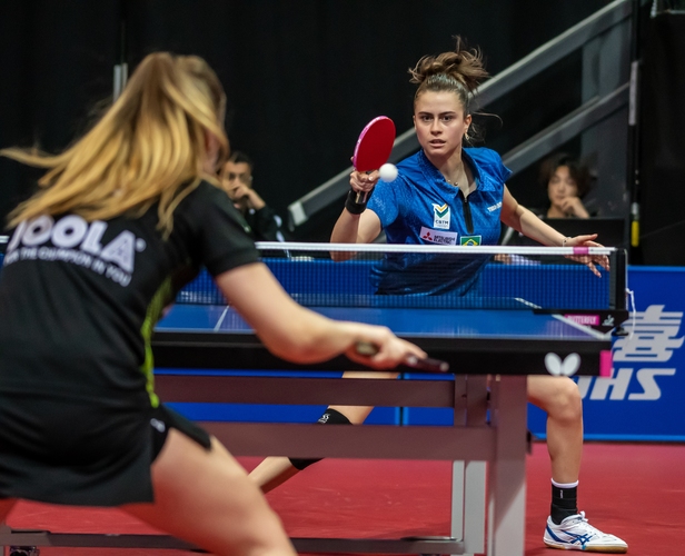 Sie gewann ihr erstes Match gegen Candela Molero, musste dann aber der Brasilianerin Bruna Takahashi gratulieren. (©Gohlke)
