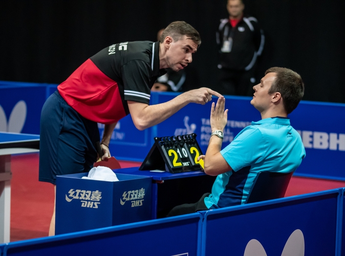 Stress mit dem Schiedsrichter bekam Kirill Skachkov. (©Gohlke)