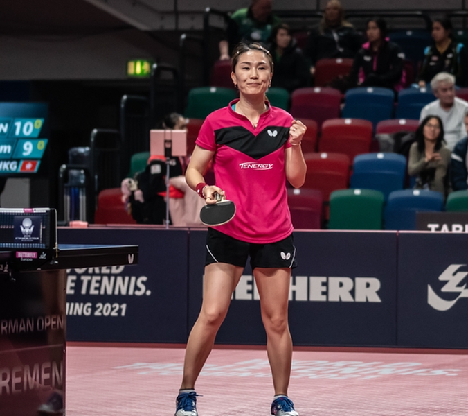 Dafür ist Shan Xiaona weiterhin gut in Form. Schon am zweiten Tag konnte die 36-Jährige überzeugen. Sie qualifizierte sich als einzige deutsche Dame für das Achtelfinale. (©Gohlke)