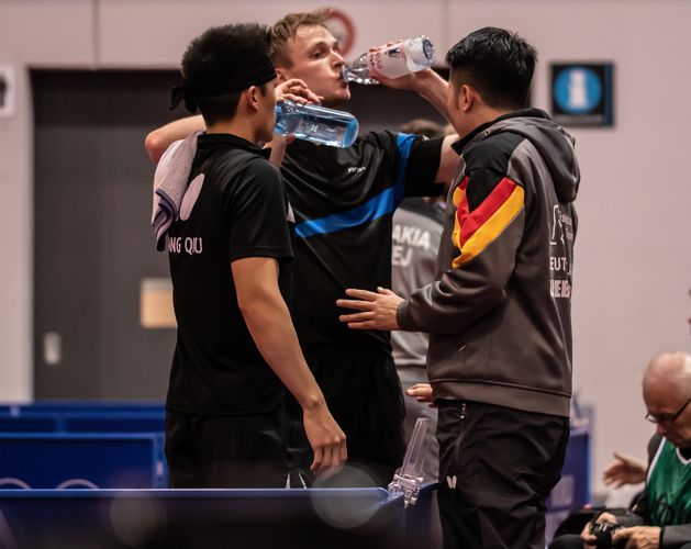 Die Coaching-Tipps konnten sie gut gebrauchen. Erst im fünften Satz machten die beiden den Sieg gegen Pistej/Sirucek perfekt. (©Gohlke)