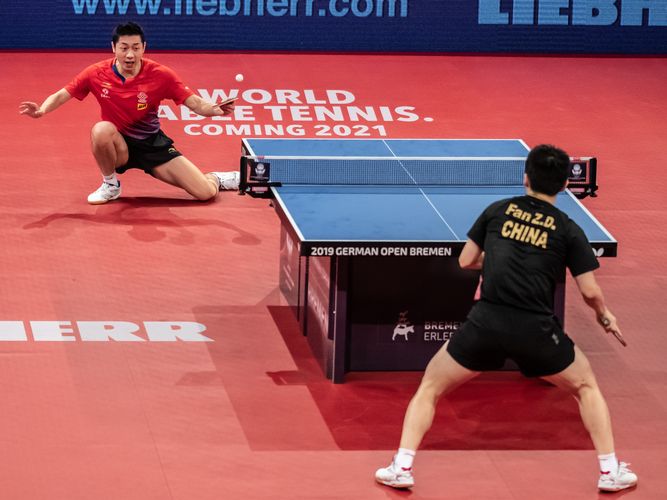 Fan Zhendong trat am Sonntag in die Fußstapfen von Ma Long, der die German Open im vergangenen Jahr noch gewinnen konnte. (©Gohlke)