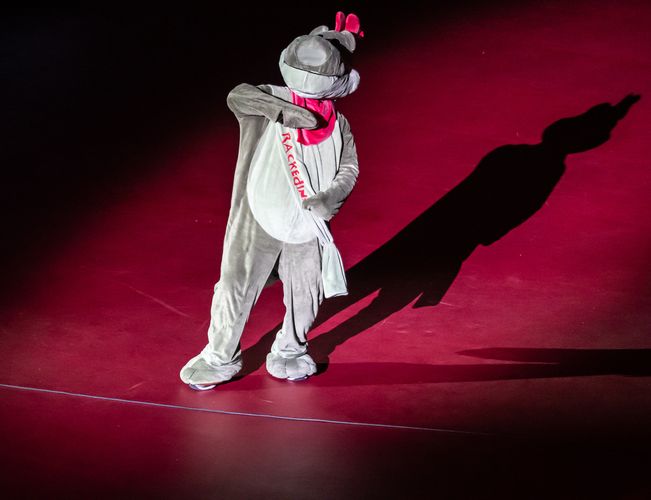 Über 15.000 Zuschauer strömten über die sechs Turniertage in die Bremer ÖVB-Arena. Das Maskottchen 