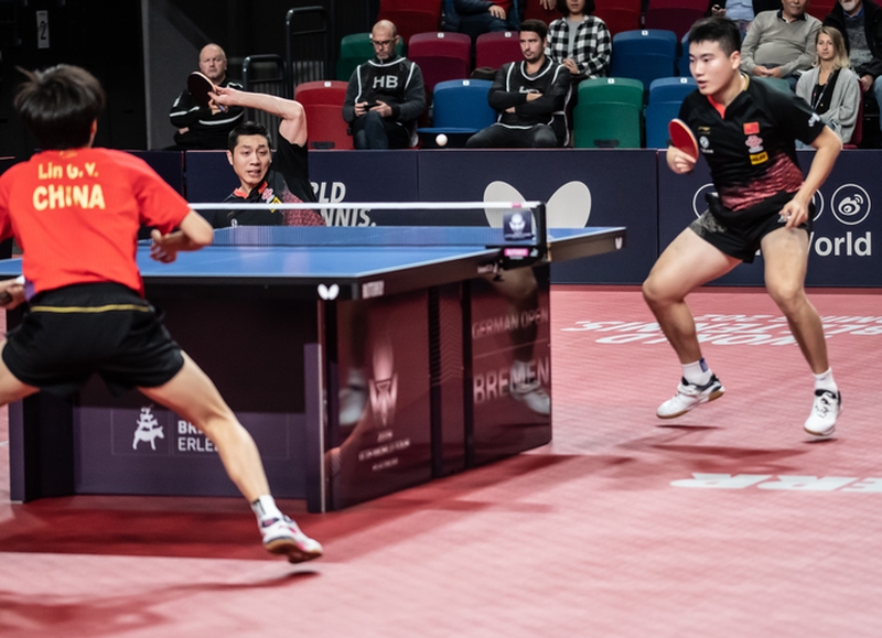 Im Finale am Samstagabend warten auf die Deutschen die beiden Xu Xin und Liang Jingkun... (©Gohlke)