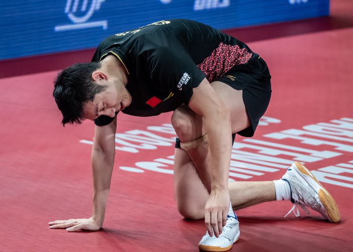 Xu Xin lief in Bremen zur Bestform auf, scheiterte aber im Finale an seinem Landsmann Fan Zhendong. (©Gohlke)