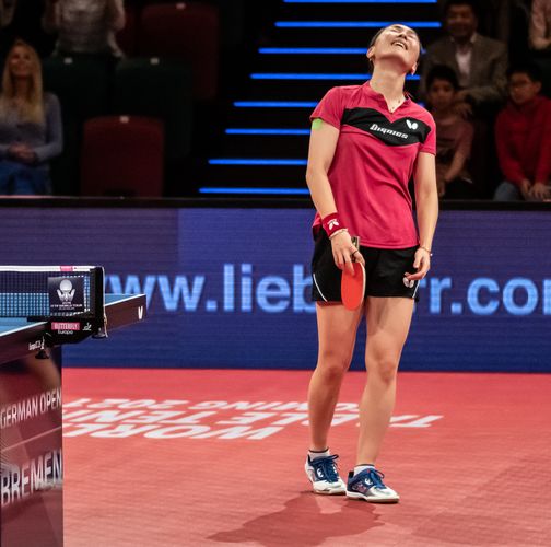 Shan Xiaona hingegen begeisterte in ihrer Einzel-Performance. Die 36-Jährige steigerte sich von Spiel zu Spiel. (©Gohlke)
