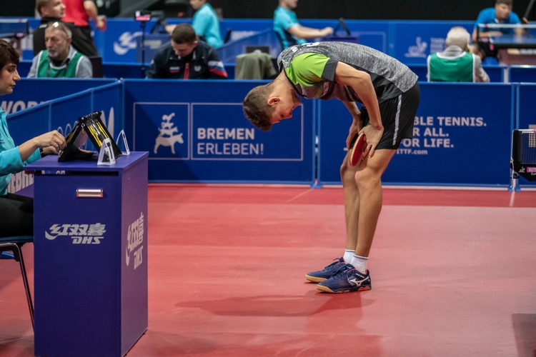 Die gleiche Position nahm Lev Katsman ein, nachdem er in der Verlängerung des siebten Satzes an Joao Monteiro scheiterte. (©Gohlke)