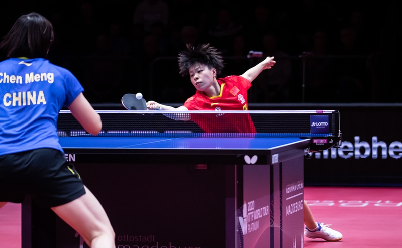 Im rein chinesischen Duell schlug Chen Meng Wang Yidi. (©Gohlke)