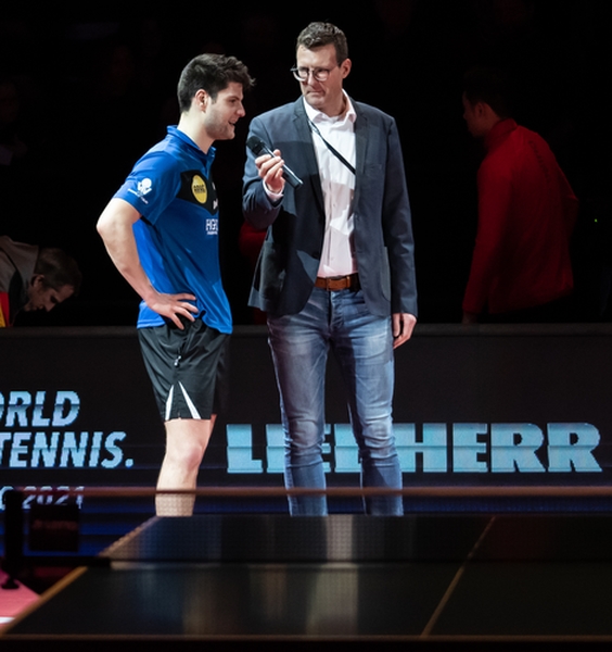 Später sprach Ovtcharov davon, dass er nun endlich mal sein Trainingsniveau auch im Spiel habe abrufen können. (©Gohlke)
