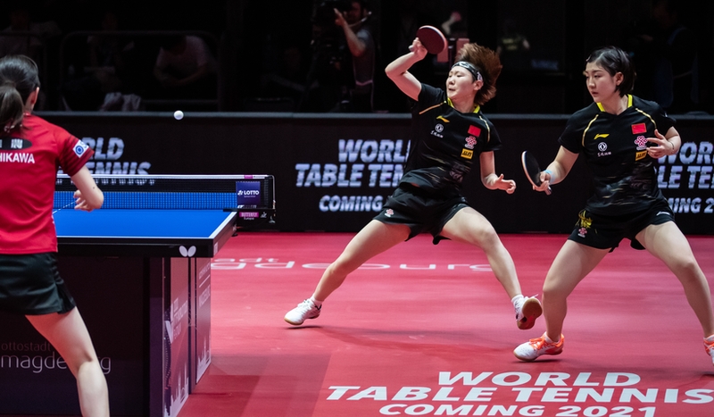 Chen Meng und Wang Manyu. (©Gohlke)