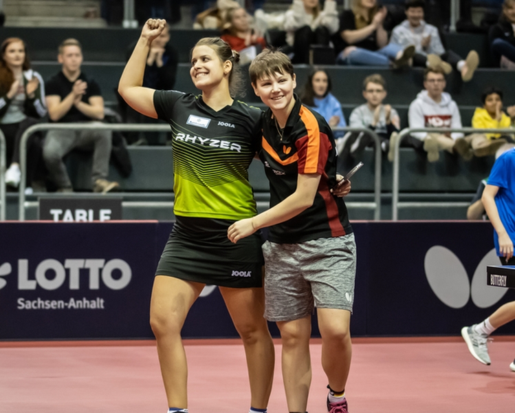 ...durfte sie erneut jubeln, über einen Sieg gegen die Südkoreanerinnen Choi Hyojoo und Shin Yubin und eine weitere sichere Medaille. (©Gohlke)