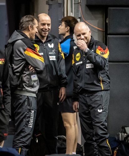 ... und das deutsche Trainerteam ist bestens gelaunt. (©Gohlke)