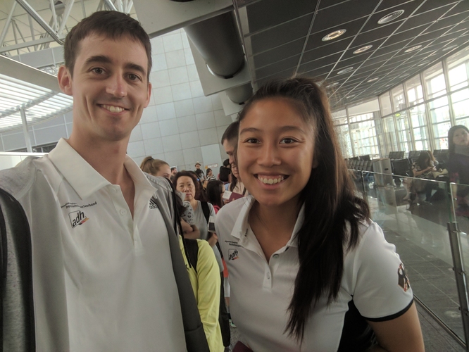 Hermann Mühlbach ist schon ein alter Universiade-Hase. Huong Do Thi feiert in Taiwan ihr Debüt (©privat)