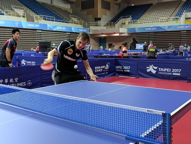 Gianluca Walther nutzt das Training, denn schon am Dienstag beginnen die Wettbewerbe (©privat)