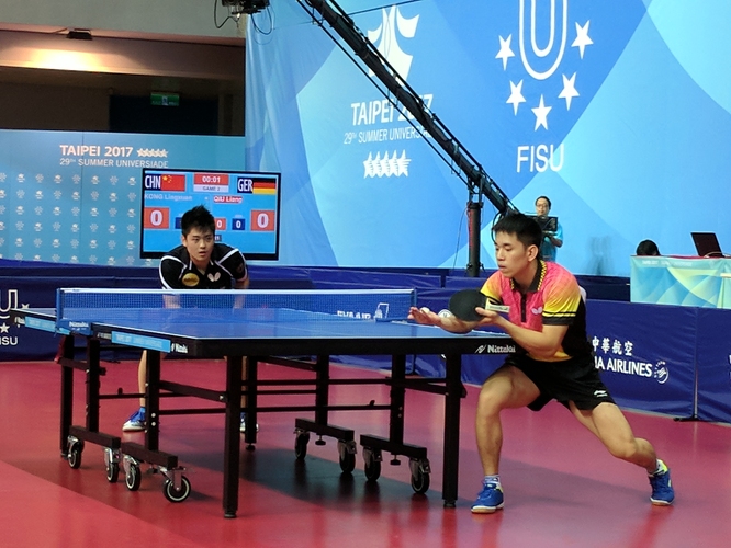 Liang Qiu schaffte es - wie auch Hermann Mühlbach - bis in die Runde der besten 64 im Einzel (©privat)