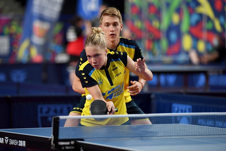 Bleiben wir bei den Schweden: Die Skandinavier schicken wieder das Geschwisterpaar Anton und Christina Källberg ins Rennen, die die Qualifikation gut überstanden. (©ETTU)