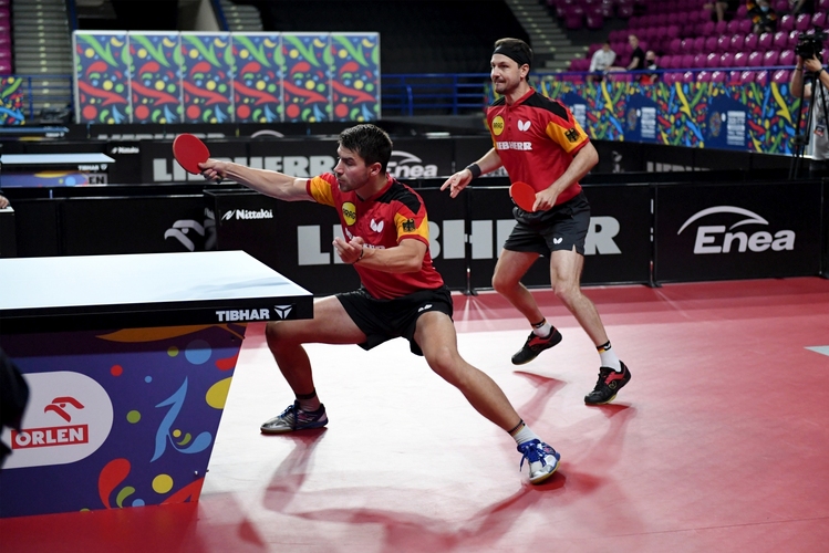 Patrick Franziska und Timo Boll waren klare Titelfavoriten im Doppel. Doch schon in der ersten Runde strauchelten sie. (©ETTU)