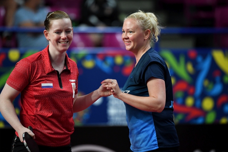 Ein erfolgreiches Duo bilden auch Britt Eerland und Georgina Pota. (©ETTU)