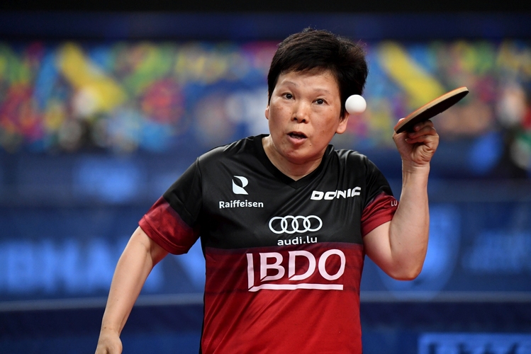 Ni Xia Lian wird sich in Tokio zur ältesten Tischtennisolympionikin der Geschichte küren. Und auch in Warschau geht es für die Luxemburgerin weiter. (©ETTU)