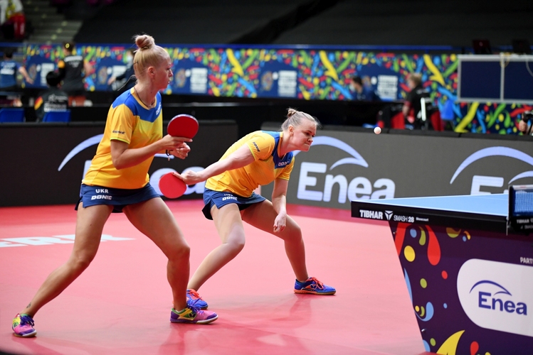 Das ukrainische Duo Bilenko/Gaponova kam über den ersten gewonnenen Satz im Halbfinale gegen die Deutschen nicht hinweg.