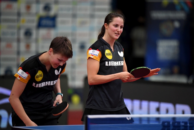 Damit steht Winters Partnerin Nina Mittelham bereits zum zweiten Mal in Warschau im Finale. (©ETTU)