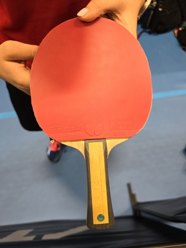 Mit zum Team der U19-Bronze-Gewinnerinnen gehörte auch Lorena Morsch. Und auch sie spielt mit dem Butterfly Innerforce Layer ZLC. Auf der Vorhand klebt jedoch ein Tenergy 19. (©Gohlke)