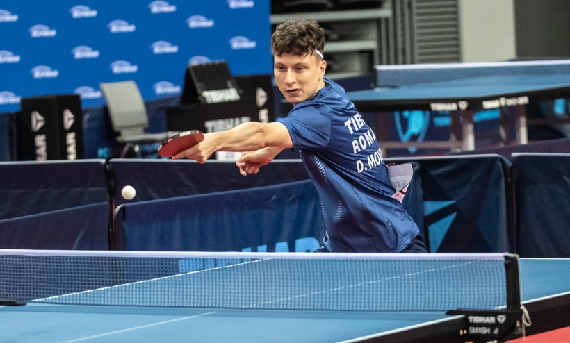 Darius Movileanu aus Rumänien sackte sich gleich zwei Goldmedaillen ein. Er siegte im U19-Jungen-Doppel sowie im Mixed. (©Gohlke)