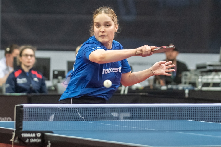 Steht ebenfalls für die rumänische Dominanz: die neue U19-Einzel-Europameisterin Elena Zaharia. (©Gohlke)