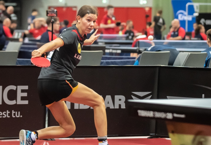 Noppenexpertin Lea Lachenmayer freute sich über Silber mit dem deutschen U19-Mädchen-Team. (©Gohlke)