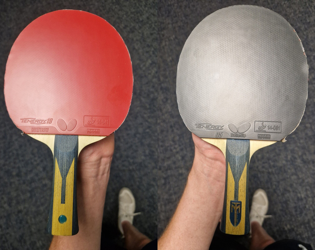 Dorthin schaffte sie es mit ihrem roten Vorhandbelag Tenergy 19, ihrem schwarzen Rückhandbelag Tenergy 05 und dem Holz Timo Boll ZLF (jeweils Butterfly). (©Gohlke)