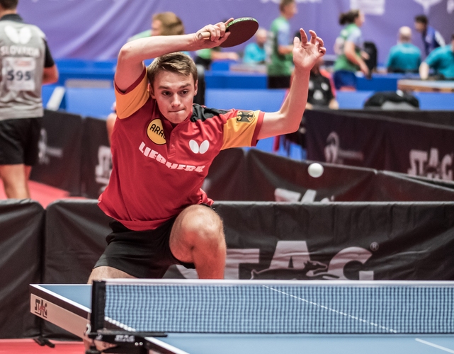 Vor zehn Jahren hat Daniel Rinderer mit Tischtennis begonnen. Der 17-Jährige trainiert aktuell einmal am Tag. (©Gohlke)