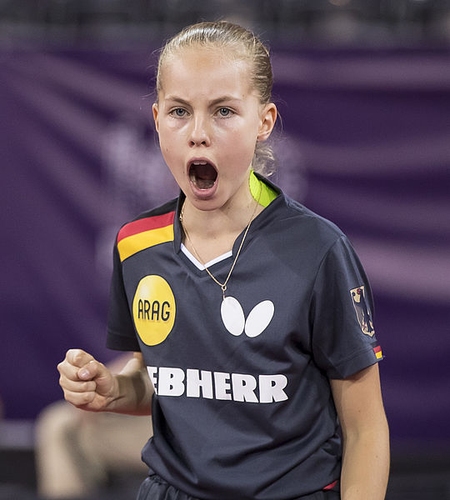 Im ersten Platzierungsspiel gegen Polen gewann sie ihr Doppel mit Naomi Pranjkovic, im zweiten Platzierungsspiel das entscheidende Einzel zum 3:2-Erfolg gegen Litauen, was in der Endabrechnung Platz fünf bedeutete. (©Steinbrenner) 