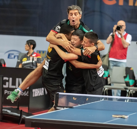Vor dem Turnier war das Team aus Portugal lediglich an Position 17 gesetzt, umso größer war die Freude am Ende über den sensationellen Mannschaftssieg. (©Gohlke)