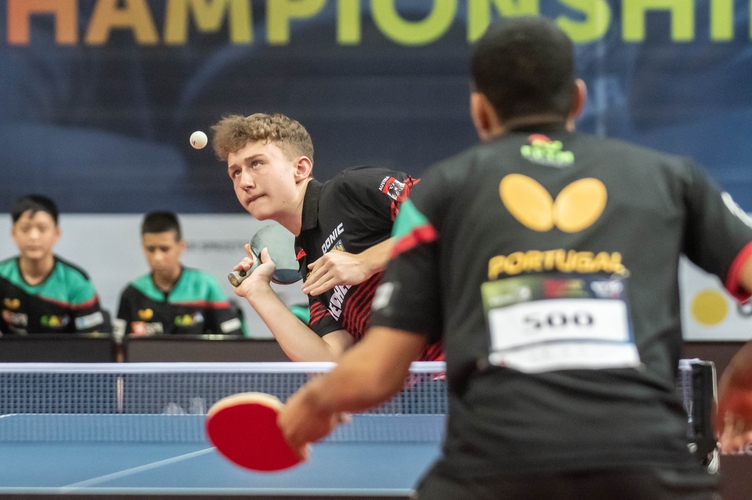 Beide Teams verfügen mit Tiago Abiodun auf portugiesischer Seite und Julian Rzihauschek (Österreich) über sehr starke Spitzenspieler, die im Einzelwettbewerb an Position 1 und 2 gesetzt sind. (©Gohlke)