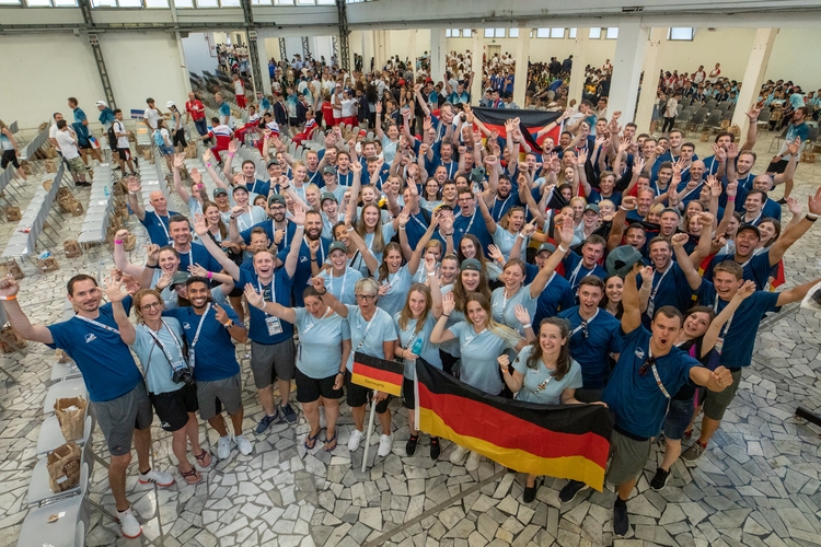 Erster wichtiger Termin für das gesamte deutsche Team: die Eröffnungsfeier (©adh)