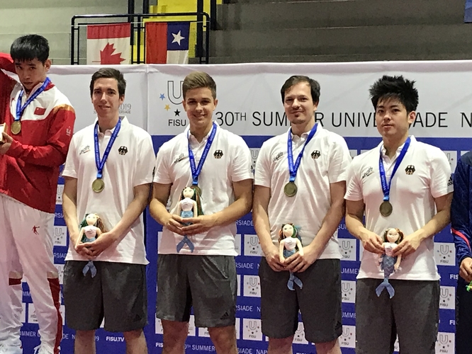 Auch wenn das Spiel gegen China verloren geht, haben die Deutschen trotzdem allen Grund zur Freude. (©Wehking)