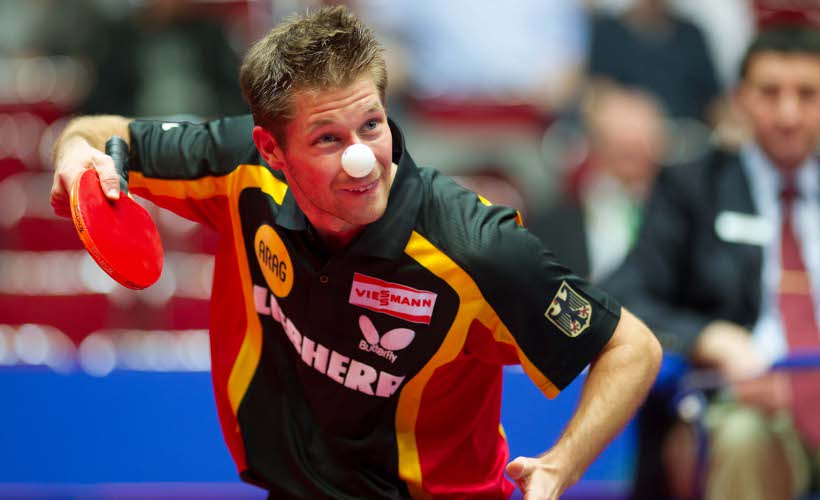 Bastian Steger beim Aufschlag. Wird er auch im Viertelfinale spielen? (@ Roscher)