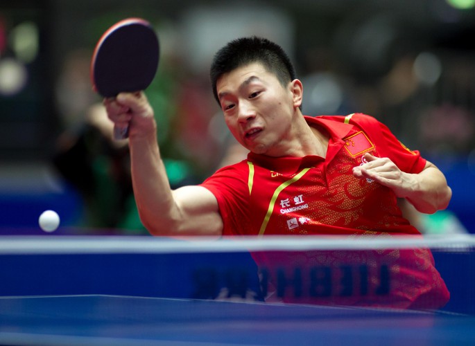 Ma Long war immer einen Schritt schneller. (@ Roscher)