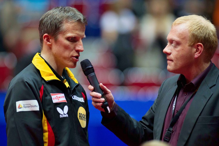 Der Bundestrainer im Interview. (@ Roscher)