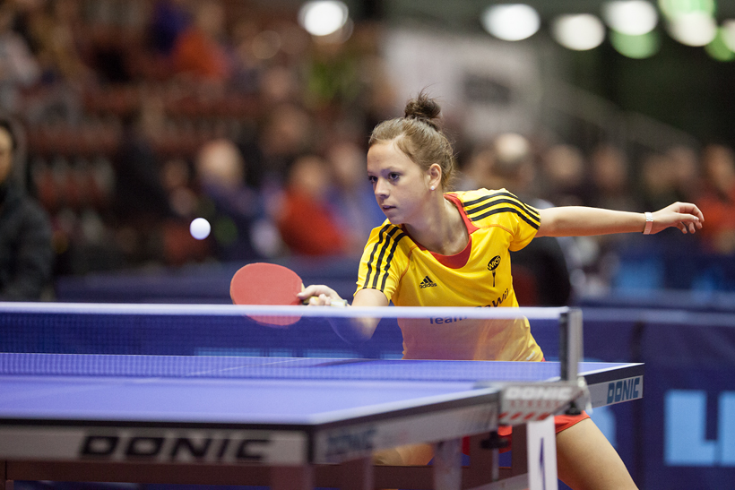 Für Anja Schuh hat es leider nicht gereicht. Sie schied sehr unglücklich mit 128:128 Bällen aus (©Fabig)