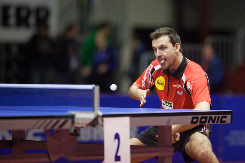 Timo Boll spielte bei den Deutschen Meisterschaften in einer anderen Liga (©Fabig)