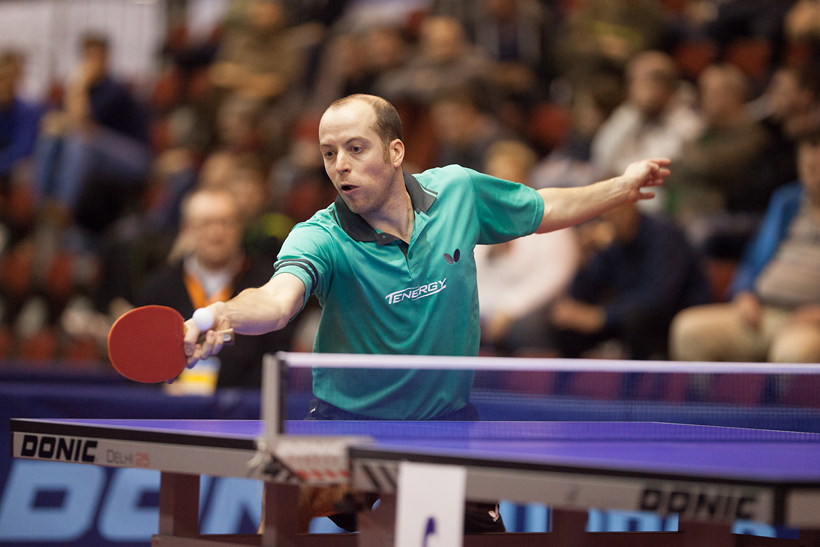 Lars Hielscher schaffte es als einziger Favorit nicht ins Viertelfinale (©Fabig)