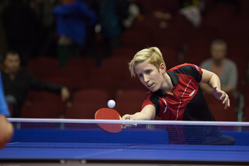 Gut in Form ist Kristin Silbereisen, die morgen den Titel holen möchte (©Fabig)