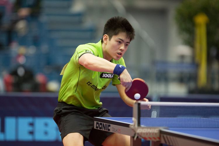 In Gruppe A war der Grenzauer TTBL-Spieler Lian Qiu der Favorit. (©Fabig)