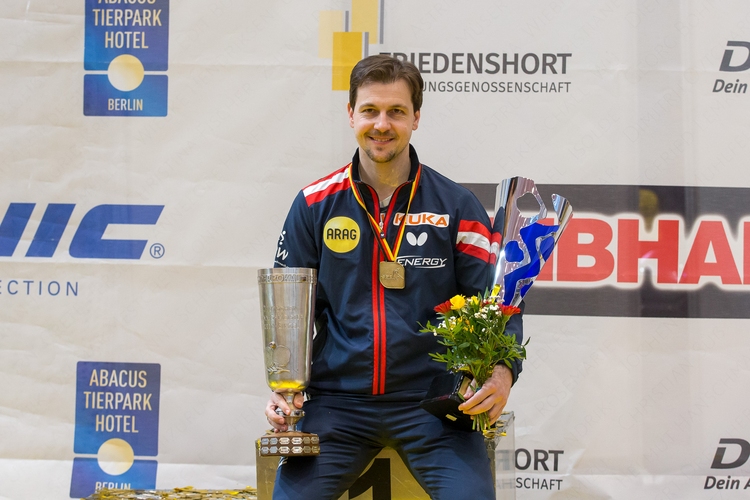 Timo Boll ist zum zwölften Mal deutscher Meister im Herren-Einzel. (©Thomas)