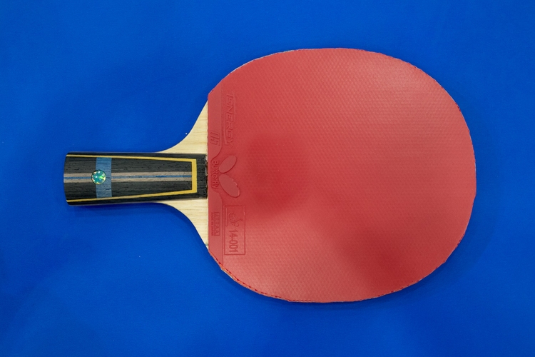 Dang Qiu - die Rückhandseite (©Thomas)