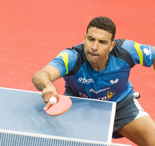 Die einzige afrikanische Mannschaft am Start ist Ägypten - natürlich mit Leitwolf Omar Assar (©ITTF)