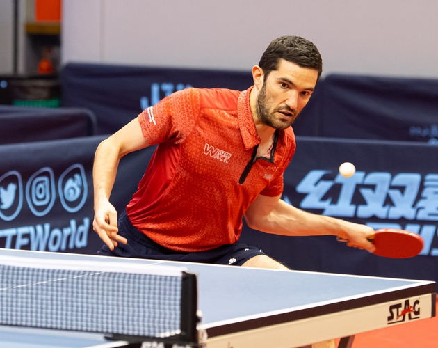 Begleitet wird er von Emmanuel Lebesson, der auch 2016 in Rio schon mitmischen durfte (©ITTF)